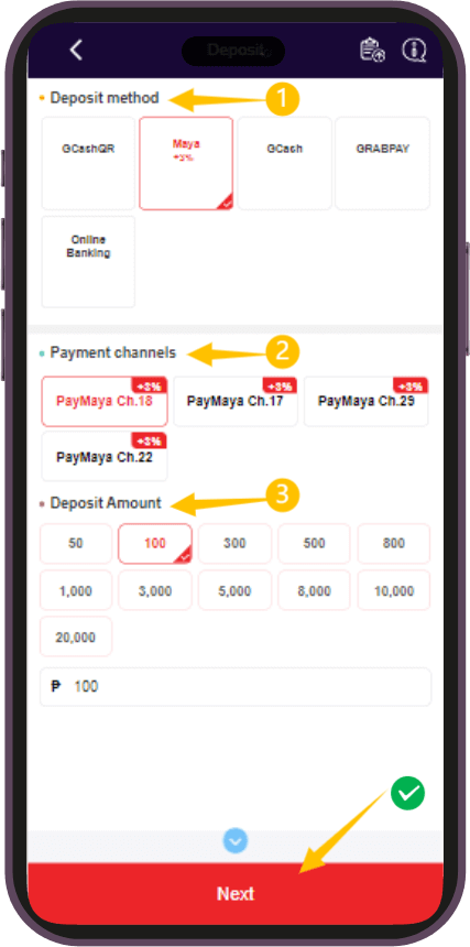 instruction niceph deposit guide